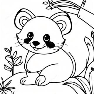 Red Panda Coloring Page 3680-2935