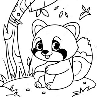 Red Panda Coloring Pages