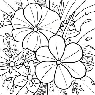 Hawaiian Flowers Coloring Page 36833-29126