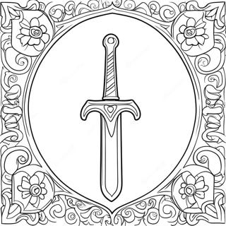 Master Sword Coloring Pages