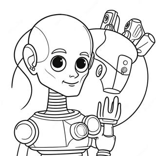 Megamind With Brainbots Coloring Page 36854-29146