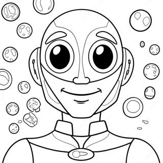 Megamind With Brainbots Coloring Page 36854-29147