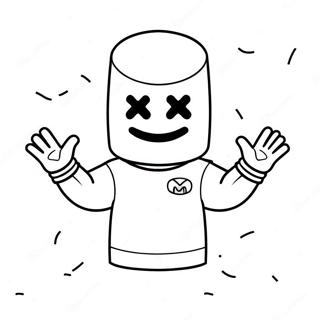 Página Para Colorir Do Personagem Marshmello 36863-29151