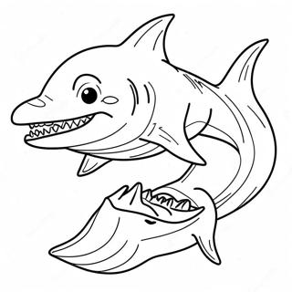 Goblin Shark Coloring Pages