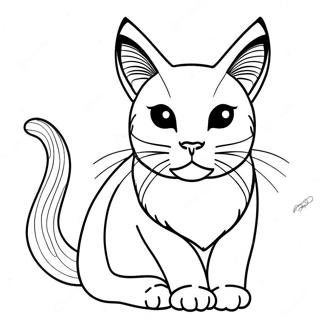 Siamese Cat Coloring Pages