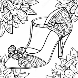 Stylish High Heels Coloring Page 37004-29246