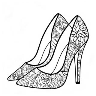 Stylish High Heels Coloring Page 37004-29248