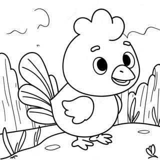 Adventurous Where's Chicky Coloring Page 37044-29303