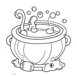 Cauldron Coloring Pages