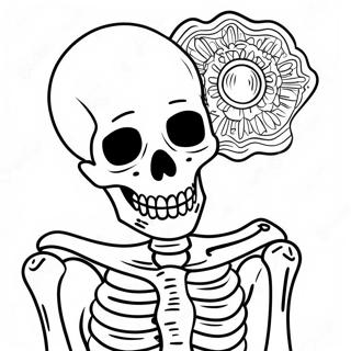 Detailed Human Skeleton Coloring Page 37094-29322