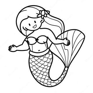 Mermaid Tail Coloring Pages