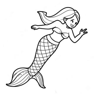 Colorful Mermaid Tail Coloring Page 37134-29357