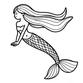 Colorful Mermaid Tail Coloring Page 37134-29358