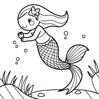 Colorful Mermaid Tail Coloring Page 37134-29360