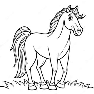 Paint Horse Coloring Page 37143-29370