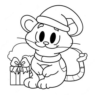 Garfield Christmas Coloring Page 37153-29380