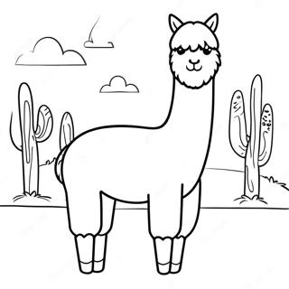 Alpaca Kleurplaat 37173-29387