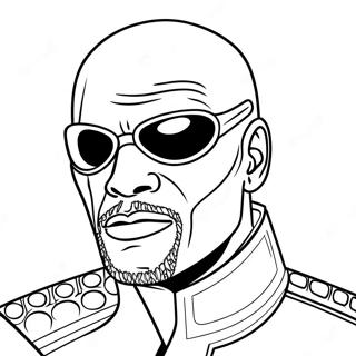 Nick Fury Met Ooglap Kleurplaat 37204-58838