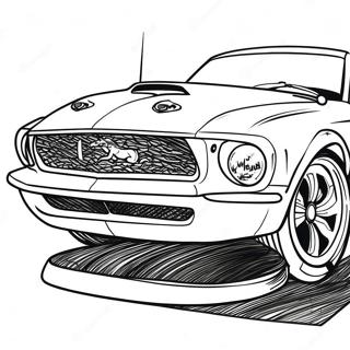 Mustang Gt Racing Coloring Page 3720-2980