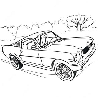 Classic Mustang Gt Coloring Page 3721-2967