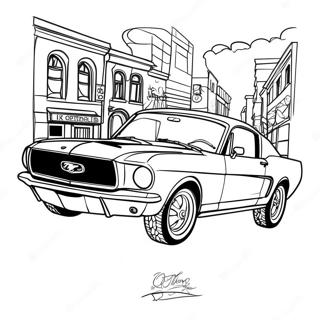 Classic Mustang Gt Coloring Page 3721-2968