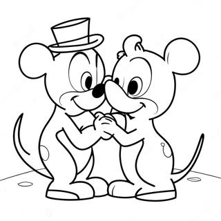 Disney Valentines Coloring Page 37223-29436