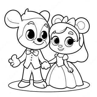 Disney Valentines Coloring Pages