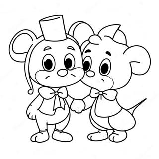 Cute Disney Couples Valentines Coloring Page 37224-29422