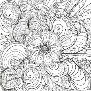 Intricate Swirl Designs Coloring Page 37254-29457