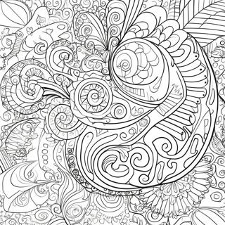 Intricate Swirl Designs Coloring Page 37254-29459