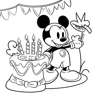 Happy Birthday Mickey Mouse Clubhouse Coloring Page 37273-29499