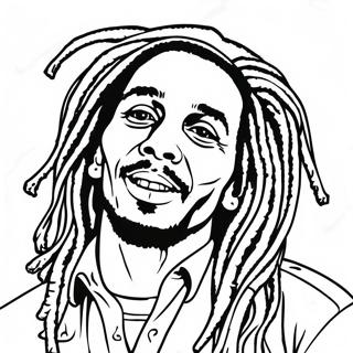 Bob Marley Coloring Page 37283-29473