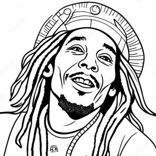 Bob Marley Coloring Page 37283-29475