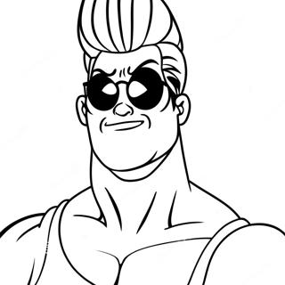 Johnny Bravo Coloring Pages