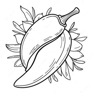 Chili Pepper Coloring Page 37313-29512