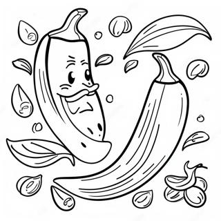 Spicy Chili Pepper Coloring Page 37314-29516