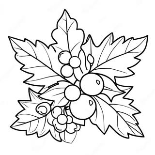 Holly Coloring Pages