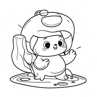 Adventurous Tiny Ping Coloring Page 37344-29532