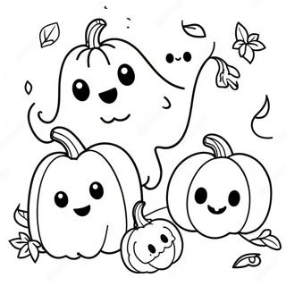 Trick Or Treat Cute Halloween Coloring Pages