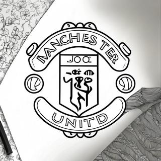 Manchester United Logo Coloring Page 37373-29553