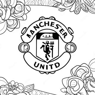 Manchester United Logo Coloring Page 37373-29554