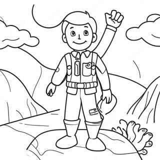 Explorer Adventure Coloring Page 37403-29572