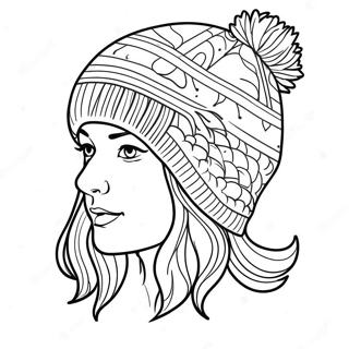 Winter Hat Coloring Page 37423-29589