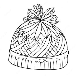 Winter Hat Coloring Page 37423-29590