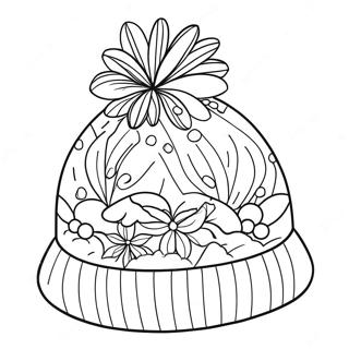 Winter Hat Coloring Page 37423-29591