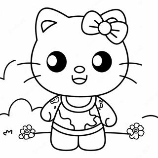 Página Para Colorir Da Hello Kitty Zumbi Fofa 37474-29634