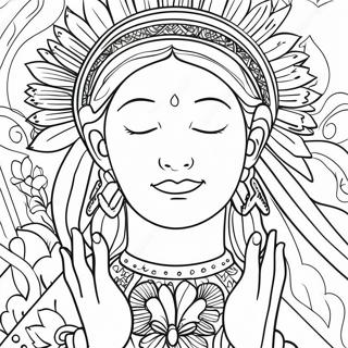 Colorful Prayers Coloring Page 37504-29650