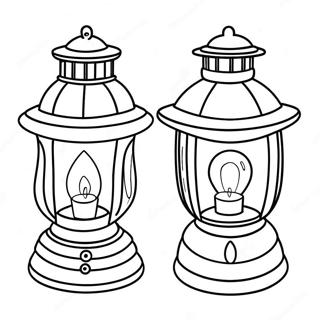 Lantern Coloring Pages