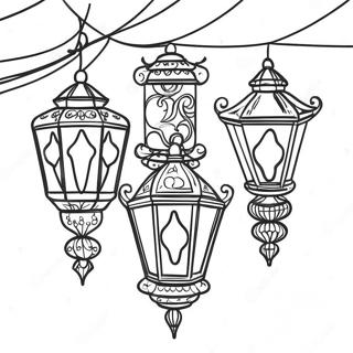 Lantern Coloring Pages