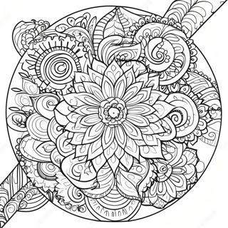 Angstverlichting Mandala Kleurplaat 37523-29682